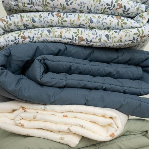Ledikantdeken - Blauw - Forest Friends - Forest Adventure