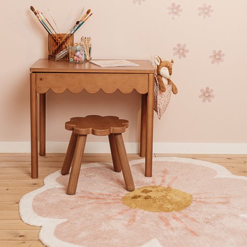 Vloerkleed bloem - Roze - Fairy Garden