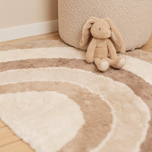 Vloerkleed regenboog - Beige - Essentials