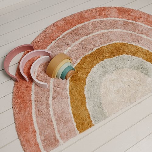 Vloerkleed regenboog - Meerkleurig - Essentials