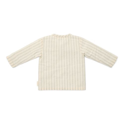 Blouse lange mouw - Wit - Forest Friends - Stripe