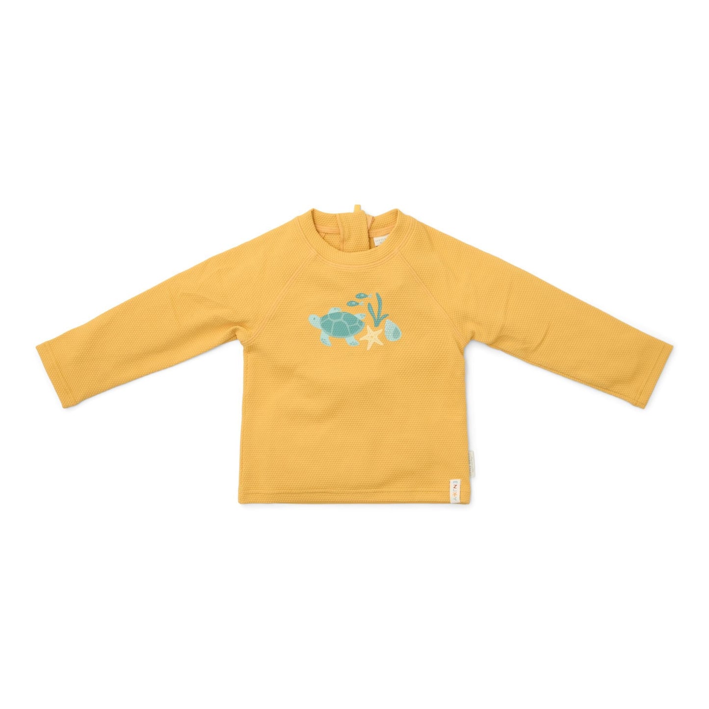 Zwemshirt lange mouw - Geel - Seashells and Stripes