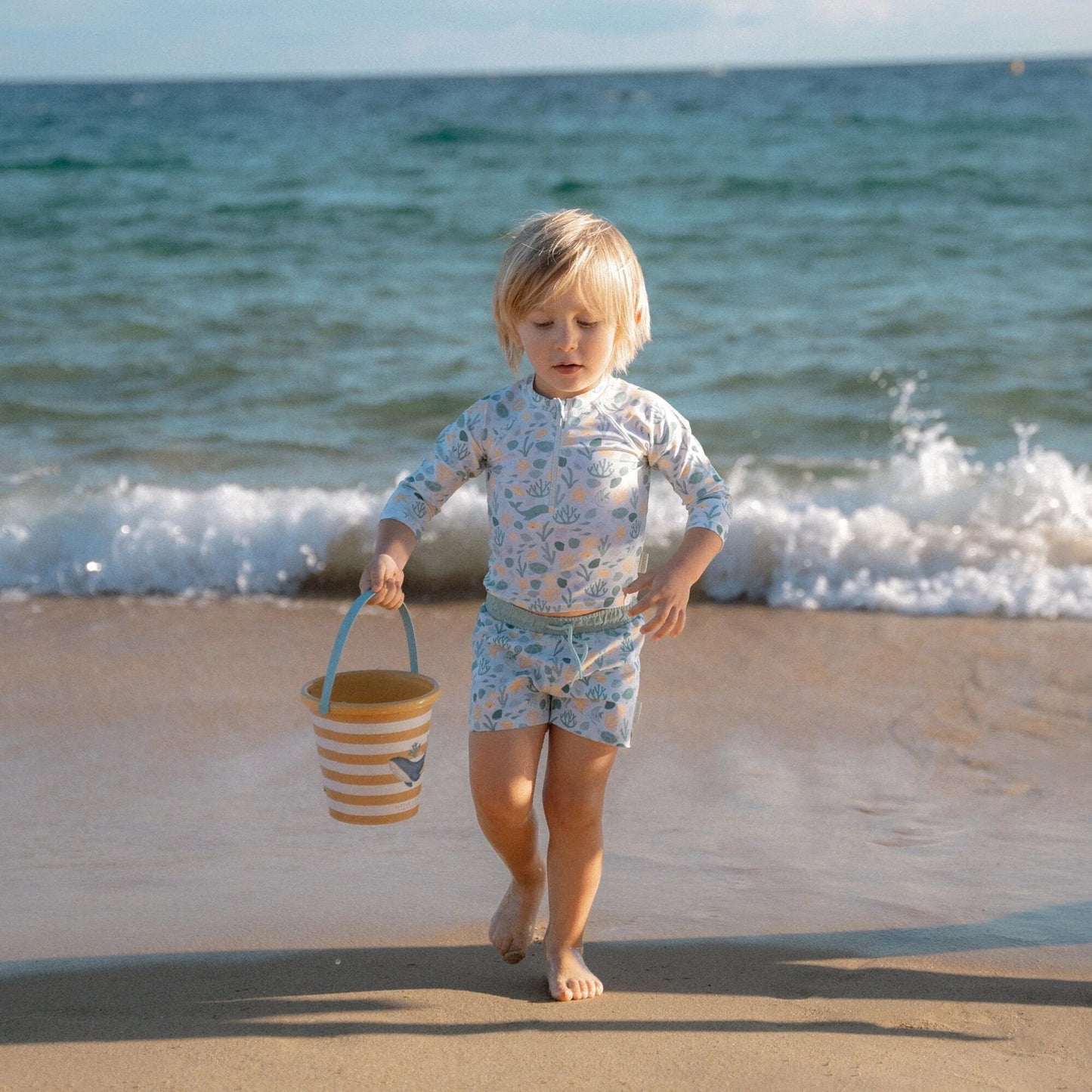Zwemshirt lange mouw - Meerkleurig - Seashells and Stripes