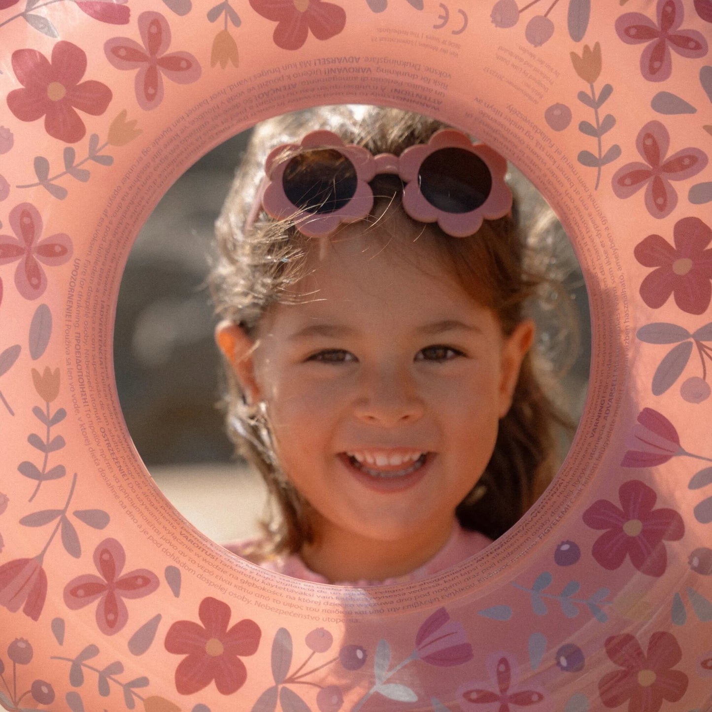 Kinderzonnebril Bloem Roze