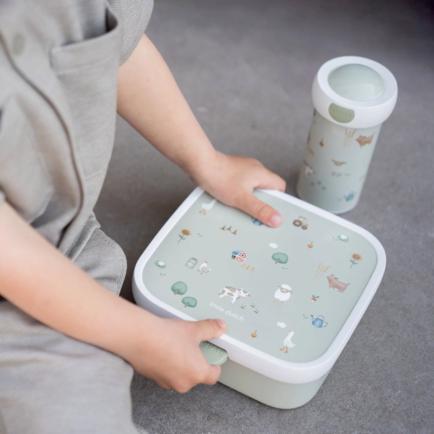 Bento lunchbox groot Little Farm