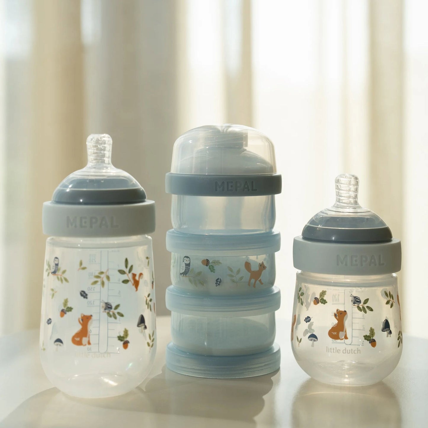Starterset Babyflessen 4-Delig Forest Friends