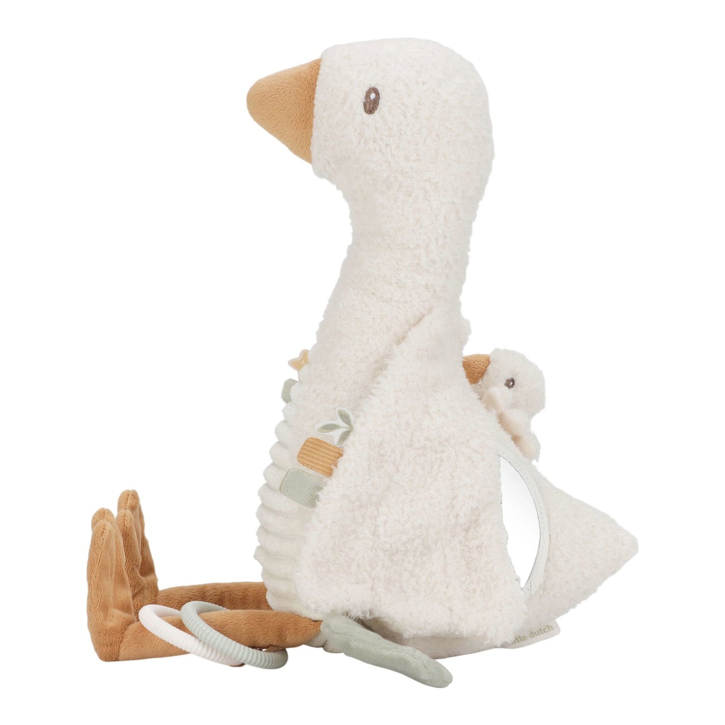 Activiteitenknuffel Gans - Wit - Little Goose