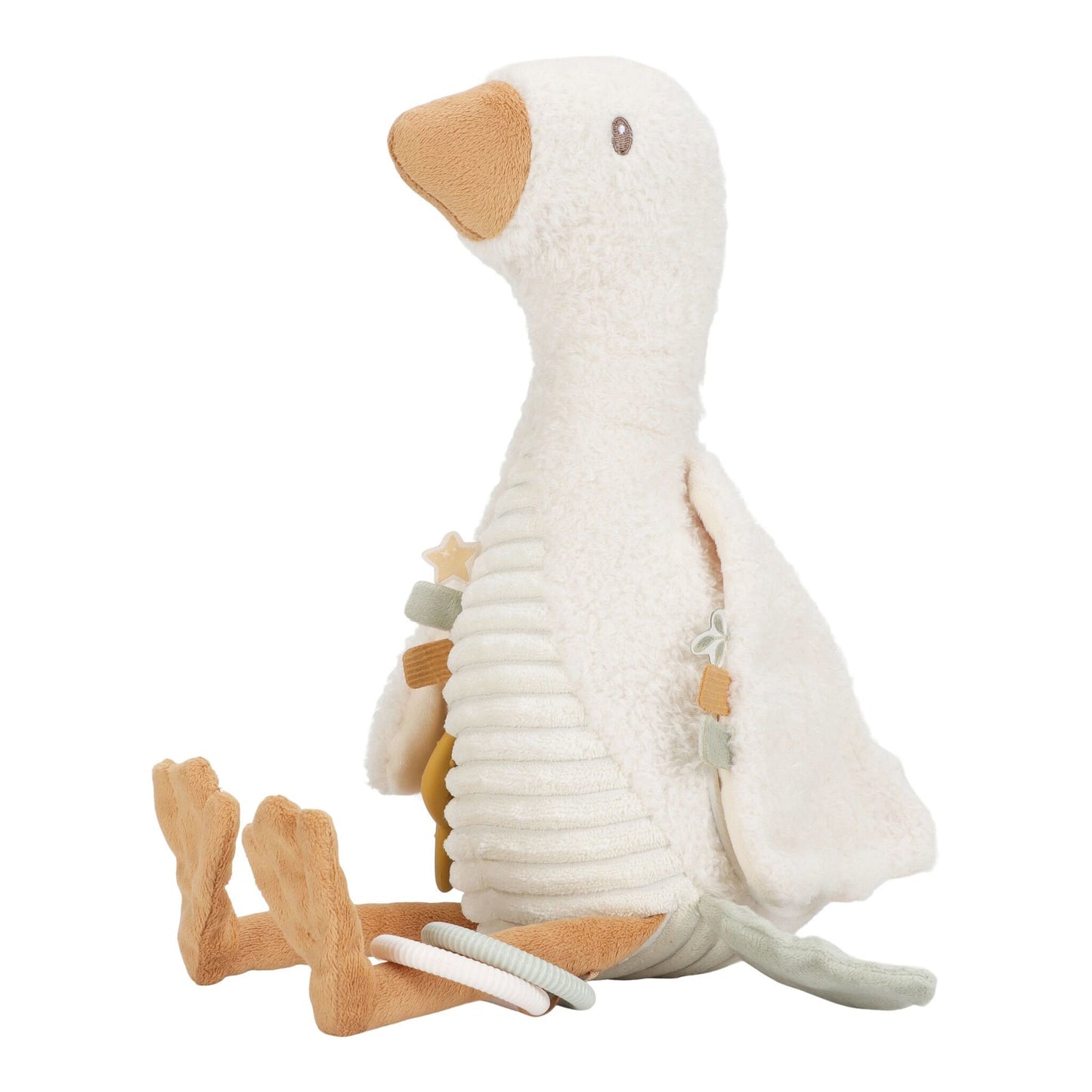 Activiteitenknuffel Gans - Wit - Little Goose