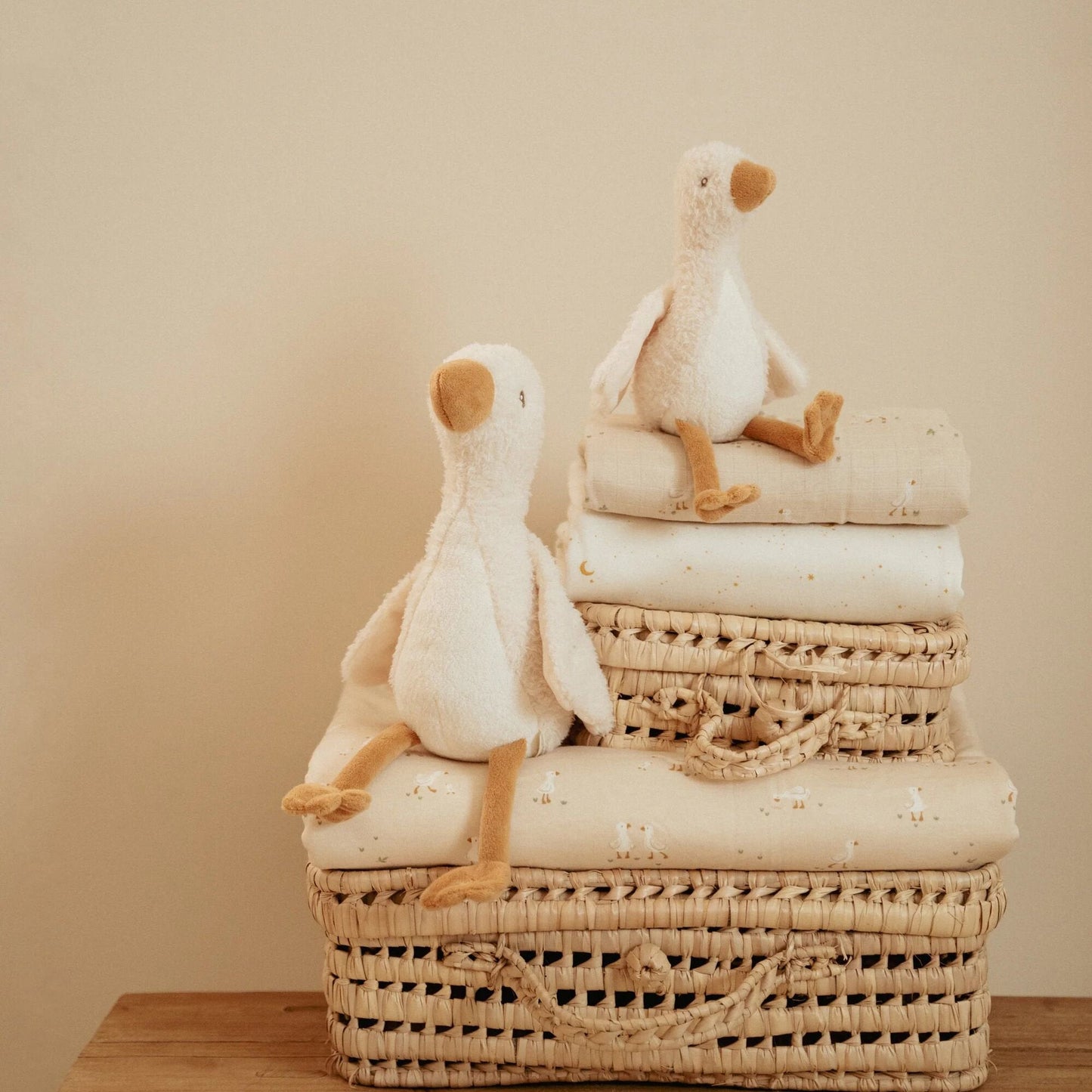 Knuffel Gans 25 cm - Wit - Little Goose
