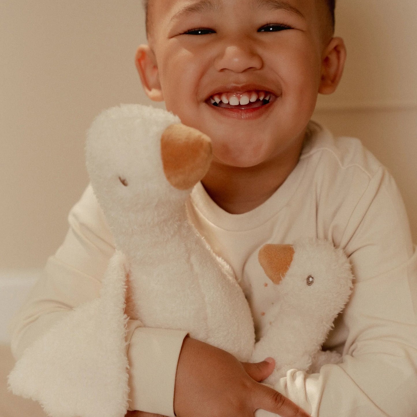 Knuffel Gans 25 cm - Wit - Little Goose