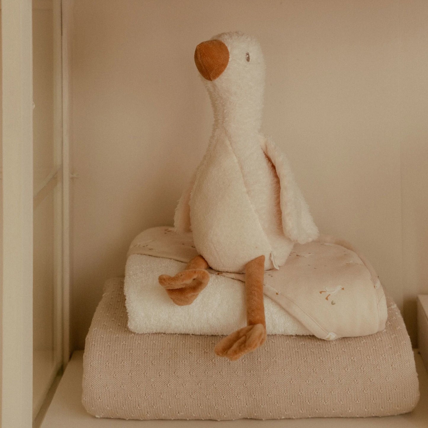 Knuffel Gans 25 cm - Wit - Little Goose