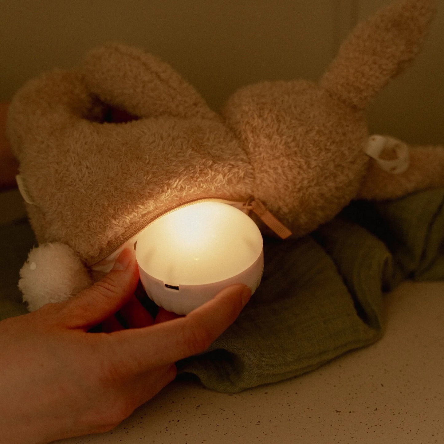 Knuffelkonijn Licht & Geluid - Beige - Baby Bunny