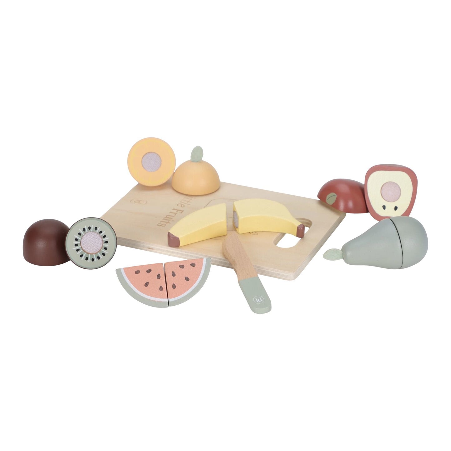 Houten snijfruit - Meerkleurig - Essentials