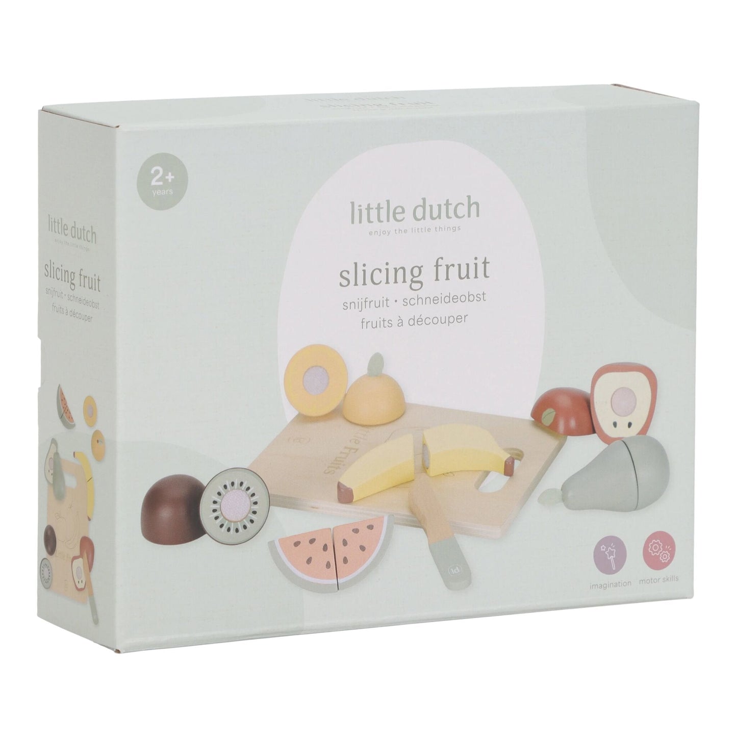 Houten snijfruit - Meerkleurig - Essentials