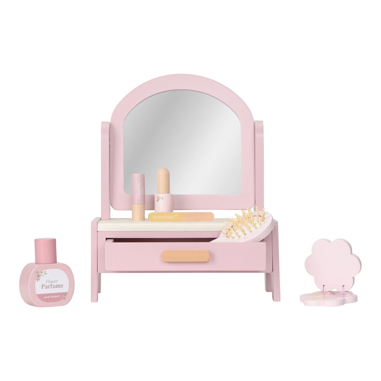 Houten kaptafel - Roze - Essentials