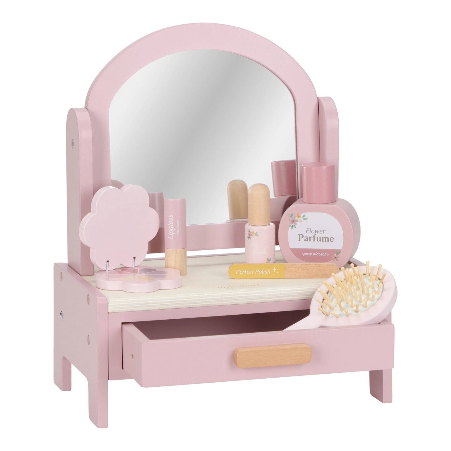Houten kaptafel - Roze - Essentials