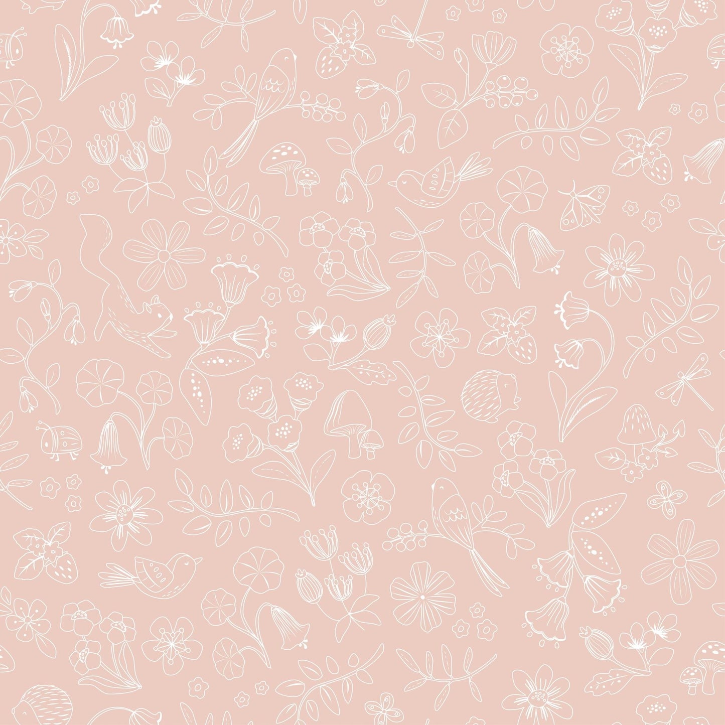 Behangstaal vliesbehang – Roze – Fairy Friends – Fairy Wonder