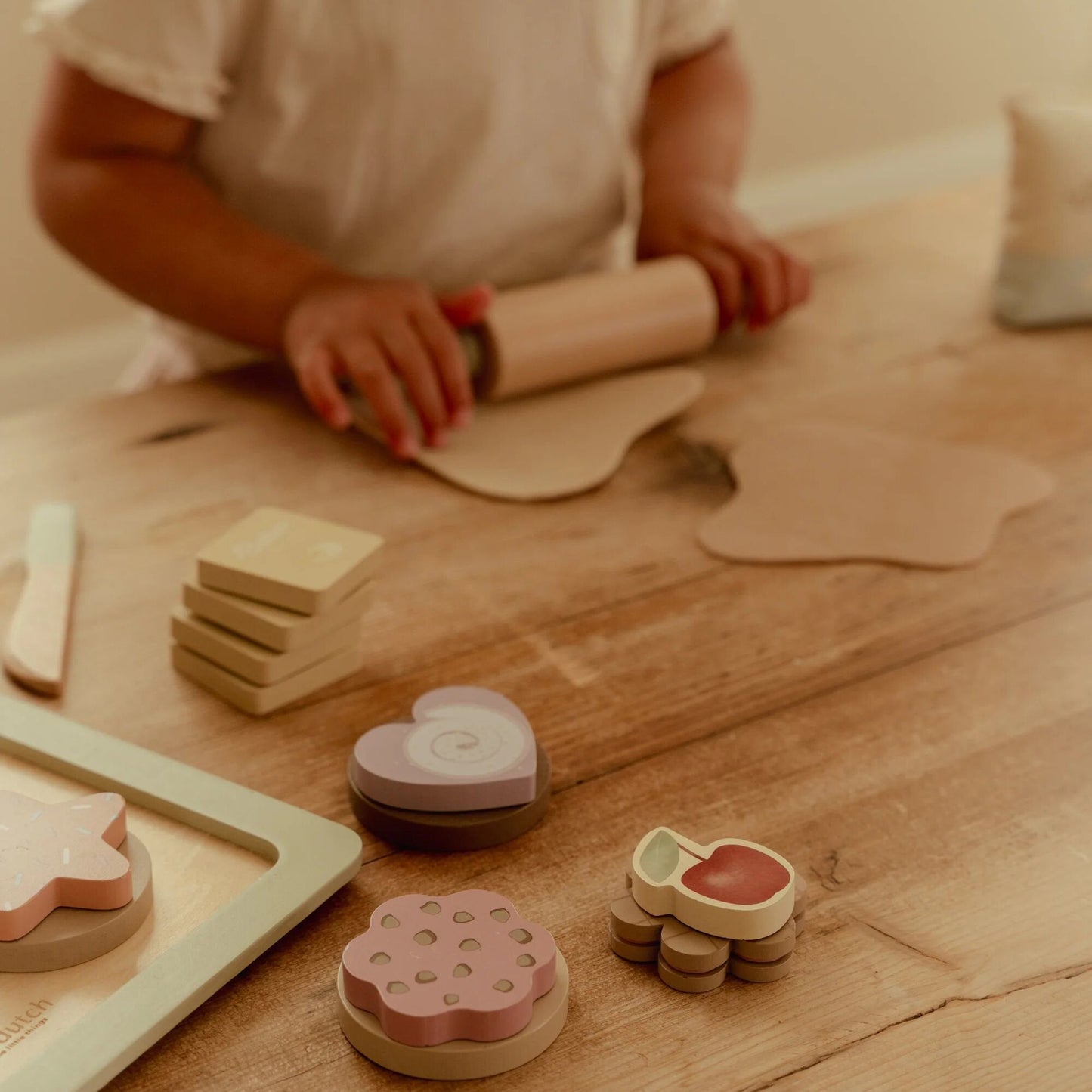 Houten bakset – Meerkleurig – Essentials