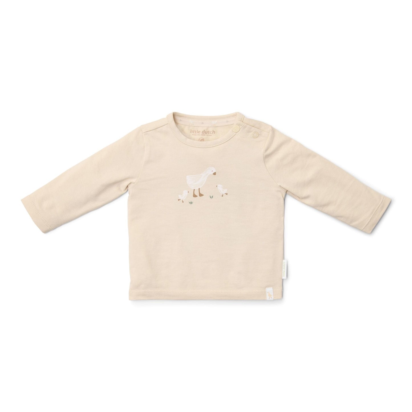 Shirt lange mouw - Zand - Newborn Naturals - Little Goose