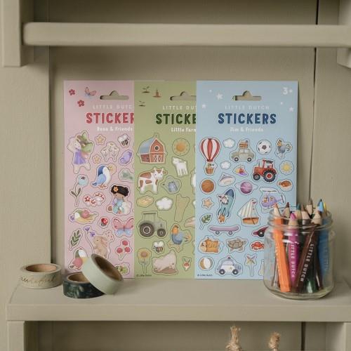 Stickervel Rosa & Friends