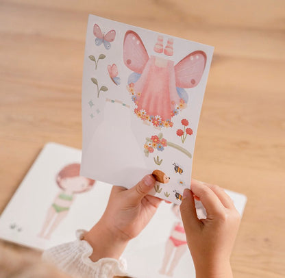 Aankleed- en stickerboek Rosa & Friends