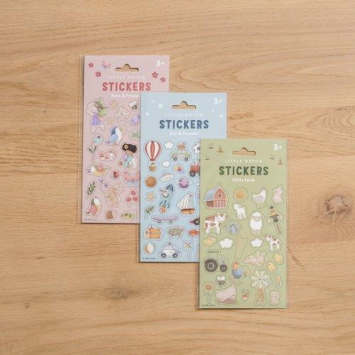 Stickervel Rosa & Friends