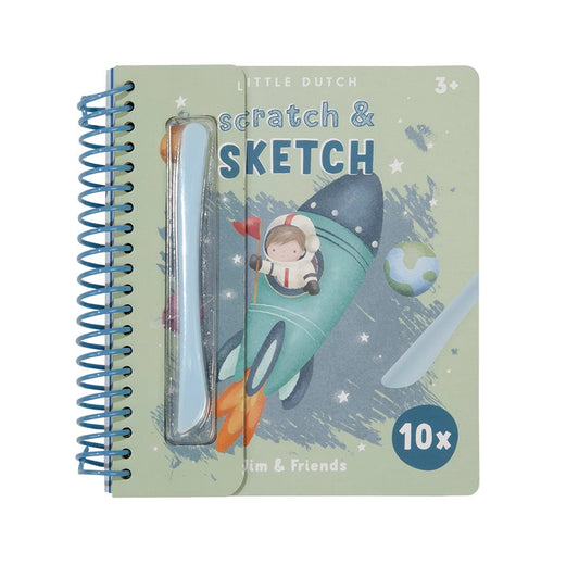 Kras- en schetsboek Jim & Friends