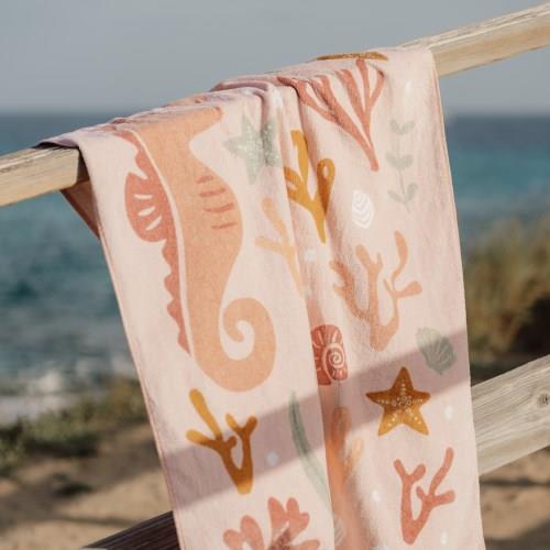 Badlaken - Roze - Ocean Dreams