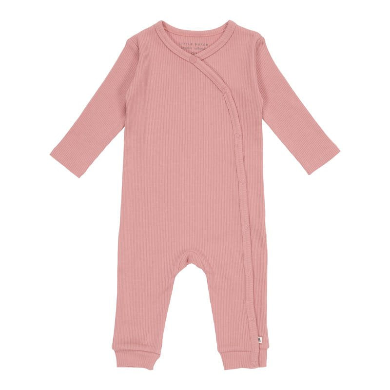 Boxpakje met overslag Rib Vintage Pink