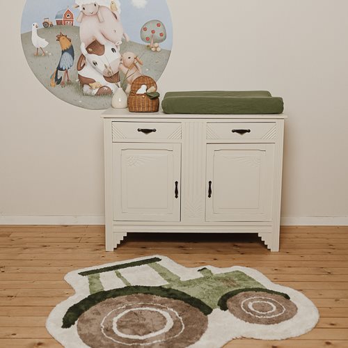 Vloerkleed tractor - Groen - Little Farm