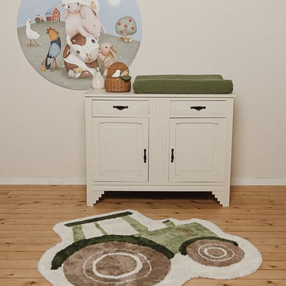 Vloerkleed tractor - Groen - Little Farm