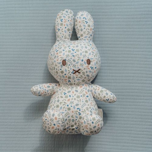 nijntje knuffel all-over print 30 cm - Blauw - Lucky Leaves
