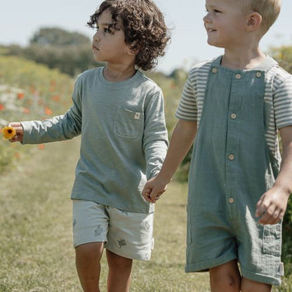 Shirt lange mouw - Groen - Forest Friends - Kever