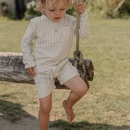 Korte broek - Groen - Forest Friends - Stripe