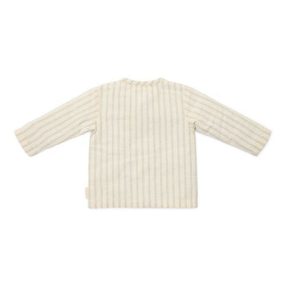 Blouse lange mouw - Wit - Forest Friends - Stripe