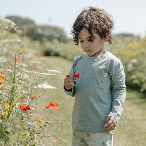 Shirt lange mouw - Groen - Forest Friends - Kever