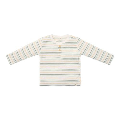 Shirt lange mouw - Wit - Forest Friends - Stripe