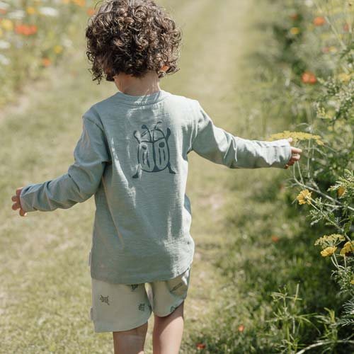 Shirt lange mouw - Groen - Forest Friends - Kever