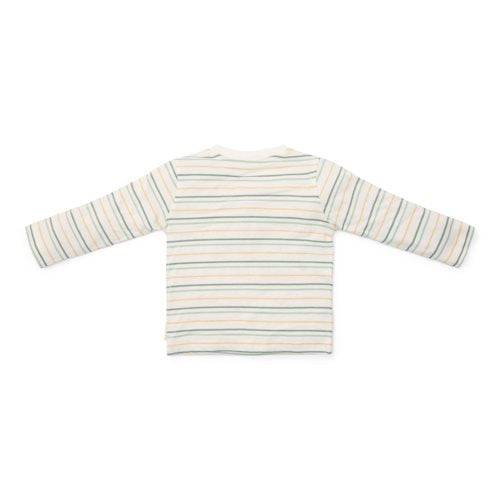Shirt lange mouw - Wit - Forest Friends - Stripe