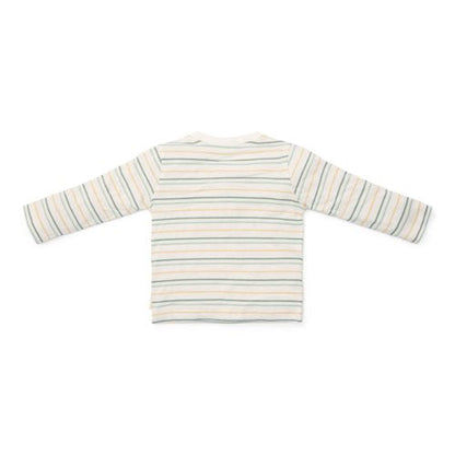 Shirt lange mouw - Wit - Forest Friends - Stripe