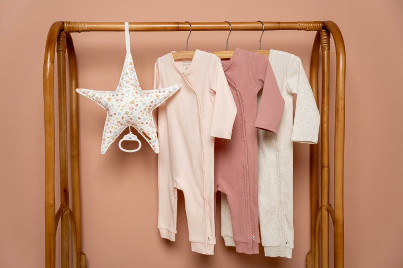 Boxpakje met overslag Rib Pink