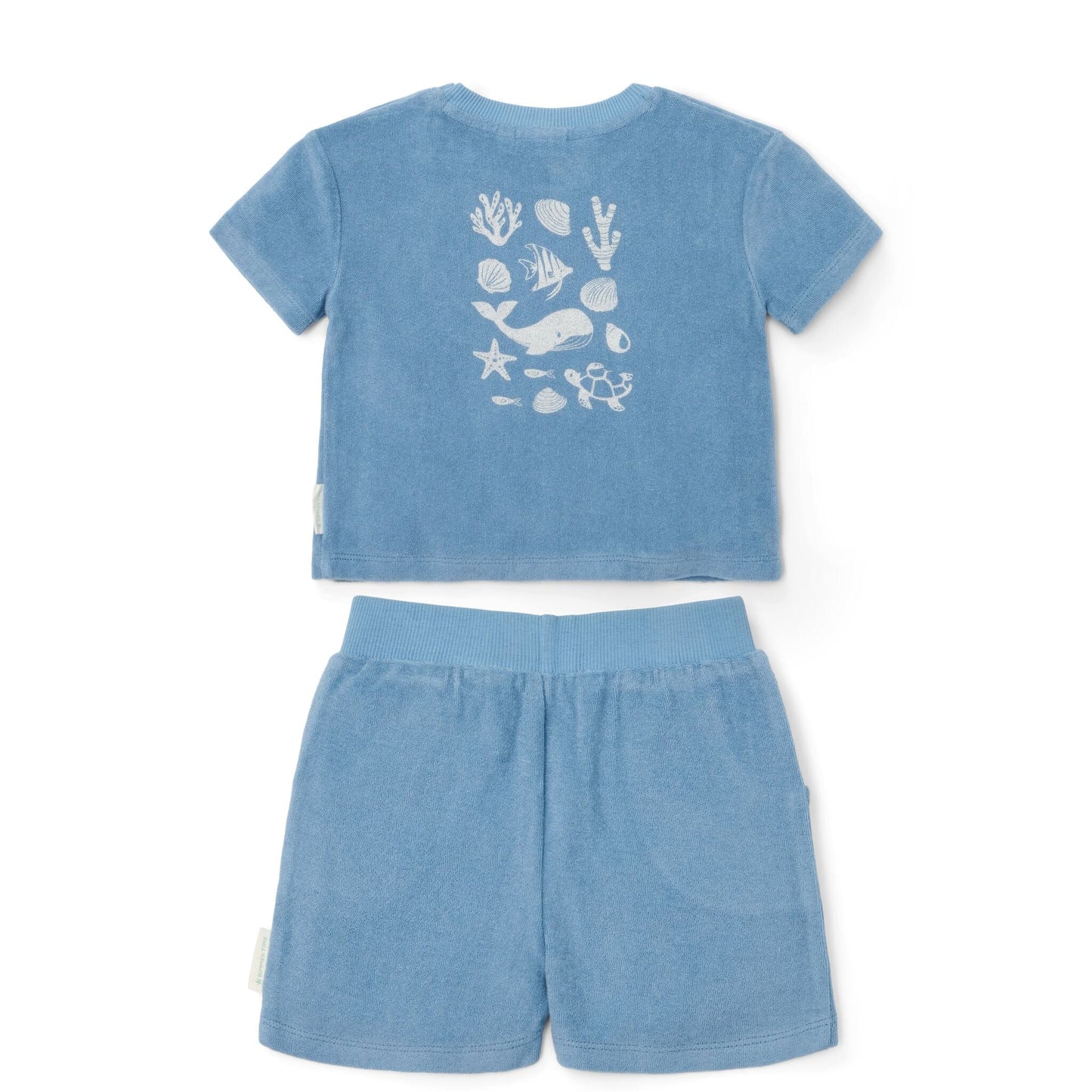 T-shirt en Short - Blauw - Sea Life