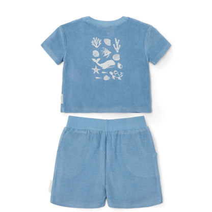 T-shirt en Short - Blauw - Sea Life