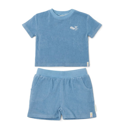 T-shirt en Short - Blauw - Sea Life