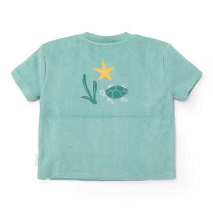 T-shirt en Short - Groen - Seashells and Stripes