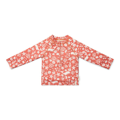 Zwemshirt lange mouw - Rood - Sea Life