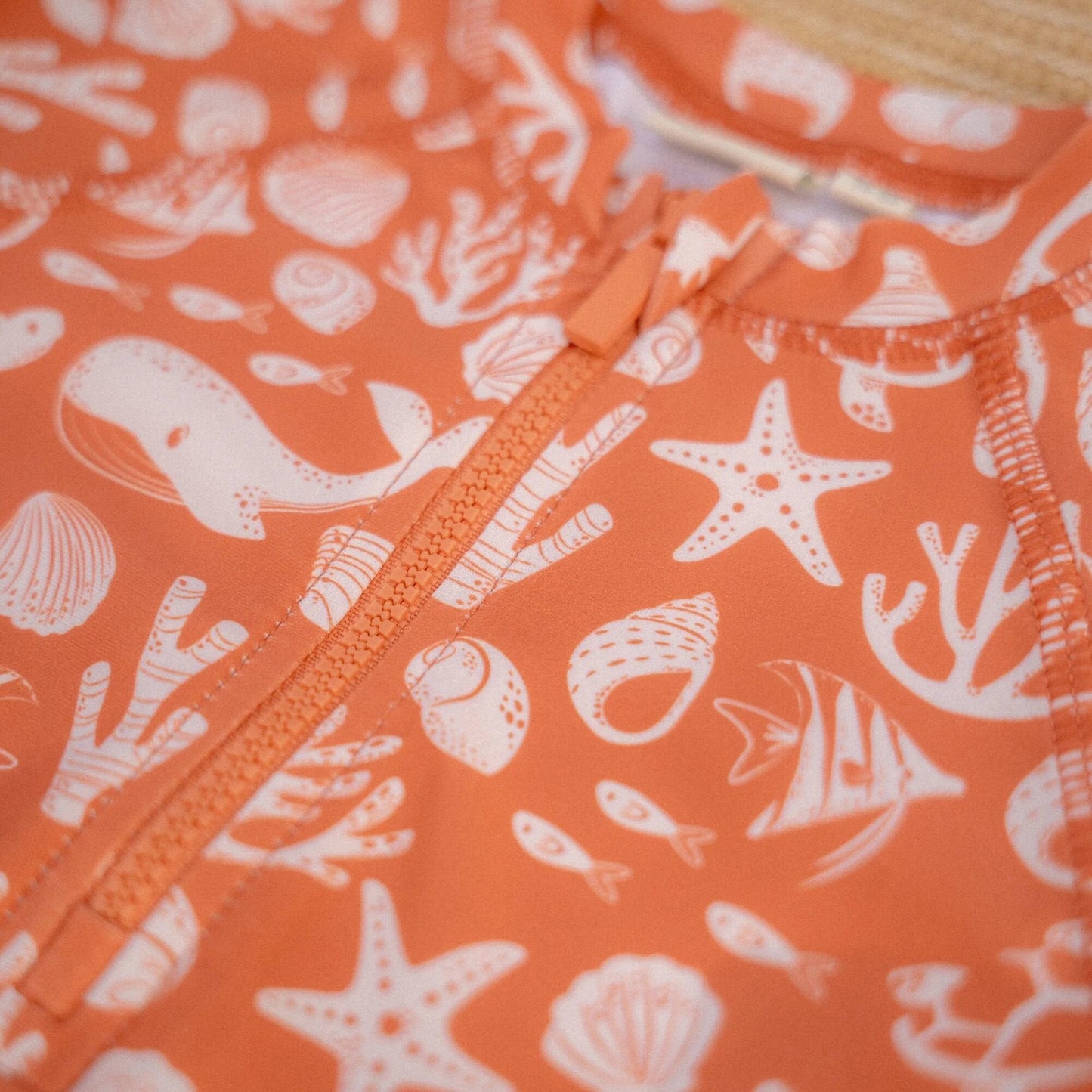 Zwemshirt lange mouw - Rood - Sea Life