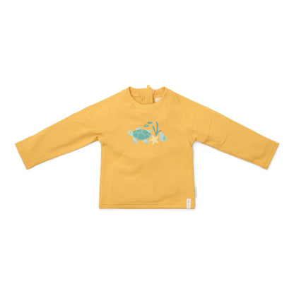 Zwemshirt lange mouw - Geel - Seashells and Stripes
