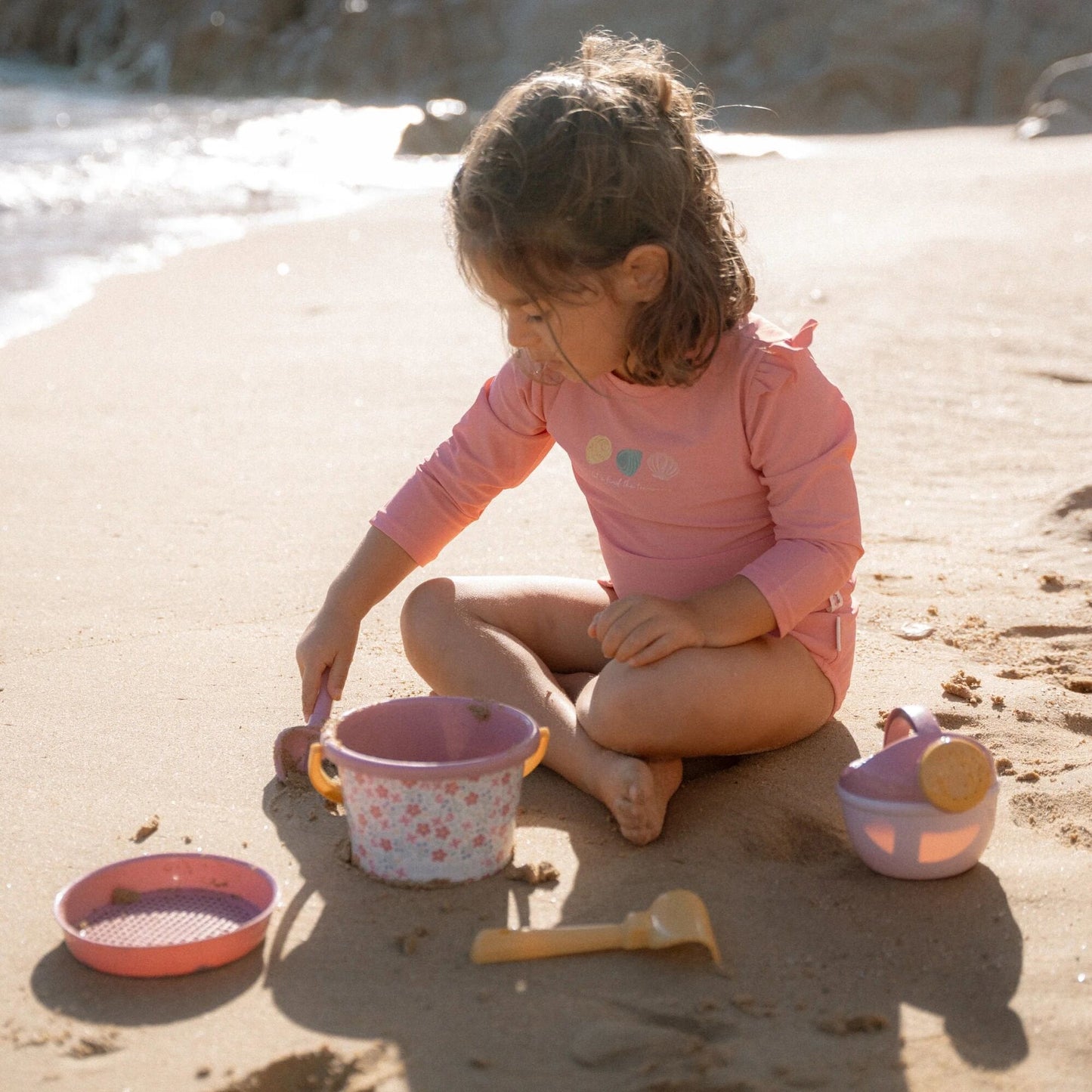 Zwemshirt lange mouw - Roze - Ocean Treasures