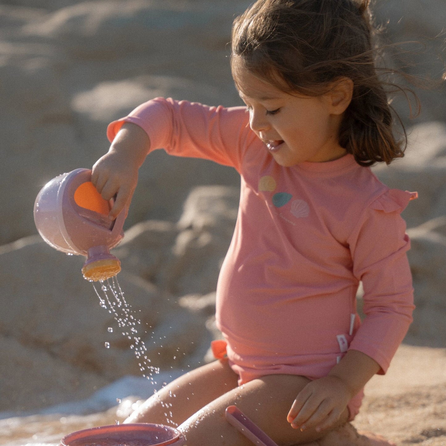 Zwemshirt lange mouw - Roze - Ocean Treasures